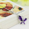 Moda purpurowy inkrustowany diamentem Insect Silver Necklace - Strona 1