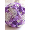 Purpurowy diamentowy perła fotostarzenie układ dekoracji twórczy gospodarstwa kwiaty - Strona 1