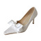 Szpiczaste pojedyncze buty białe koronkowe buty dla druhny ślubne buty ślubne - Strona 1