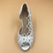 Satynowe koronkowe buty ślubne z kryształkami na szpilce buty ślubne ręcznie robione - Strona 2
