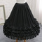 Czarna halka z szyfonu, suknia ślubna długa krynolina, sukienka na studniówkę z szyfonu podkoszulek, spódnica z bufiastymi rękawami, spódnica Lolita midi - Strona 5