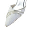 Białe koronkowe buty ślubne buty ślubne z kryształkami damskie szpilki buty dla druhen - Strona 3