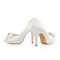 Białe szpilki ślubne satynowe jedwabne buty szpilki damskie - Strona 3