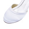 Białe buty ślubne z płytkimi ustami na grubym obcasie proste satynowe szpilki 3CM - Strona 2