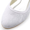 Koronkowe buty ślubne płaskie buty ślubne dla kobiet w ciąży wygodne niskie obcasy - Strona 3