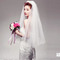 Ślubna zasłona Tiered krótka przezroczysta tajemnicza Wiosna Glamour - Strona 2