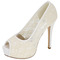 Koronkowe buty ślubne białe szpilki platformy sandały buty bankietowe buty ślubne - Strona 6