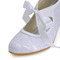 Białe koronkowe buty ślubne plus size szpilki dla druhen - Strona 4