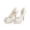 Białe szpilki ślubne satynowe jedwabne buty szpilki damskie - Strona 1