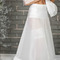 Ślub Petticoat Pełna Sukienka Vintage Flouncing Biały Terylene Dwa obręcze - Strona 3