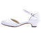 Białe buty ślubne z płytkimi ustami na grubym obcasie proste satynowe szpilki 3CM - Strona 3