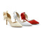 Białe buty ślubne satynowe buty ślubne szpilki modele jesienne i zimowe - Strona 3