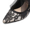 Czarne koronkowe buty ślubne szpilki z kokardą w szpic - Strona 3