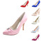 Kobiece szpiczaste buty ślubne modne szpilki rhinestone satynowe buty - Strona 2