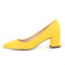 Wiosenne letnie szpiczaste buty na grubym obcasie modne pojedyncze buty zamszowe szpilki - Strona 8