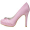 Satynowe panny młodej druhna buty różowe buty ślubne kolacja impreza wysokie obcasy - Strona 3