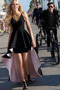 Asymetryczny Elegancki Przyjęcie Satyna elastyczna Sukienka na studniówkę - Strona 1