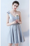 Sznurowane Linia A Glamour Średni Satyna Sukienka dla Druhen - Strona 9