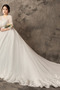 Aplikacje Sznurowane Rękawy trzy czwarte Nasuwki złudzenia Sukienka ślubne - Strona 3