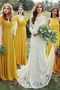 Szyfon Ślub Naturalny talia Średni Wiosna Sukienka dla Druhen - Strona 1