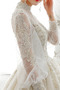 Długi rękaw Aplikacje Długi Bez pleców Zimowy Sukienka ślubne - Strona 6
