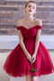 Tiul Ślub Dew ramię Ograniczona rękawy Nanoszone Sukienka dla Druhen - Strona 3
