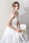 Bez pleców Naturalny talia Glamour Ramiączkach Sukienka ślubne - Strona 3