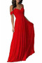 Sprzedaż Linia A Chybienia Rosy ramię Sznurowane Sukienka wieczorowe - Strona 7