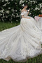 Długi Naturalne talii Klejnotami stanik Zabytkowe Sukienka ślubne - Strona 1