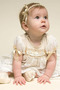 Balon rękawy Tani Księżniczka Krótki rękaw Sukienka do chrztu - Strona 4
