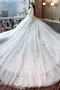 Zima Art Silk Aplikacje Duży Rozmiar Naturalne talii Spódnica ślubne - Strona 3