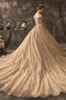 Krótki rękaw Dew ramię Formalny Sznurowane Naturalny talia Sukienka ślubne - Strona 3