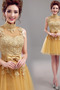 Huśtawka Glamour Na suwak Wysoki szyi Sukienka na studniówkę - Strona 4