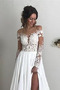 Sprzedaż Średni Naturalne talii Szyfon Aplikacje Sukienka ślubne - Strona 4