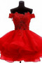 Krótki Ogród Suknia balowa Przycisk Rosy ramię Sukienka ślubne - Strona 9