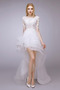 Bezszelestnie Wielowarstwowe Asymetryczne Naturalny talia Sukienka ślubne - Strona 1