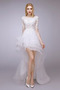 Bezszelestnie Wielowarstwowe Asymetryczne Naturalny talia Sukienka ślubne - Strona 4