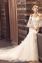 Aplikacje Rosy ramię Drobna Sznurowane Długi Sukienka ślubne - Strona 1