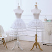 Spódnica z klatką dla kobiet, halka szyfonowa, halka Pannier, krótka sukienka Lolita halka balet 60CM