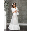 Ślub Petticoat Pełna Sukienka Vintage Flouncing Biały Terylene Dwa obręcze