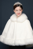 Duży płaszcz ze sztucznego futra zimowy duży rozmiar ciepły szal