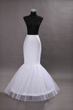 Ślub Petticoat Materiał elastyczny Pojedynczy obręcz Biały Mermaid Spandex