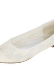 Przezroczyste puste koronkowe eleganckie czółenka bankietowe płaskie buty ślubne damskie