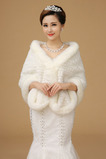 Sukienka zimowa Super długie gruby szalik ślubny z kości słoniowej
