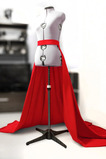 Odpinana spódnica tren kaplica Odpinana spódnica Sukienka overskirt Czerwona spódnica w kształcie kuli