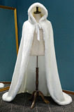 Zimowy długi płaszcz ciepły ciepły pluszowy szal biały gruby płaszcz