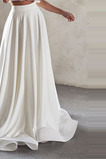 Satynowe spódnice ślubne długość podłogi linia plisowana formalna specjalna okazja impreza damska ślubna spódnica ślubna spódnica pociąg