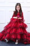 Tiul Długi Jesień Nasuwki złudzenia Aplikacje Dzieci sukienka