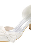 Buty ślubne plus size pojedyncze buty kokardki satynowe sandały na przyjęcie