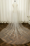 Perłowy welon ślubny duży schodzący welon ślubny z grzebieniem do włosów z gładkiej przędzy o długości 3 metrów